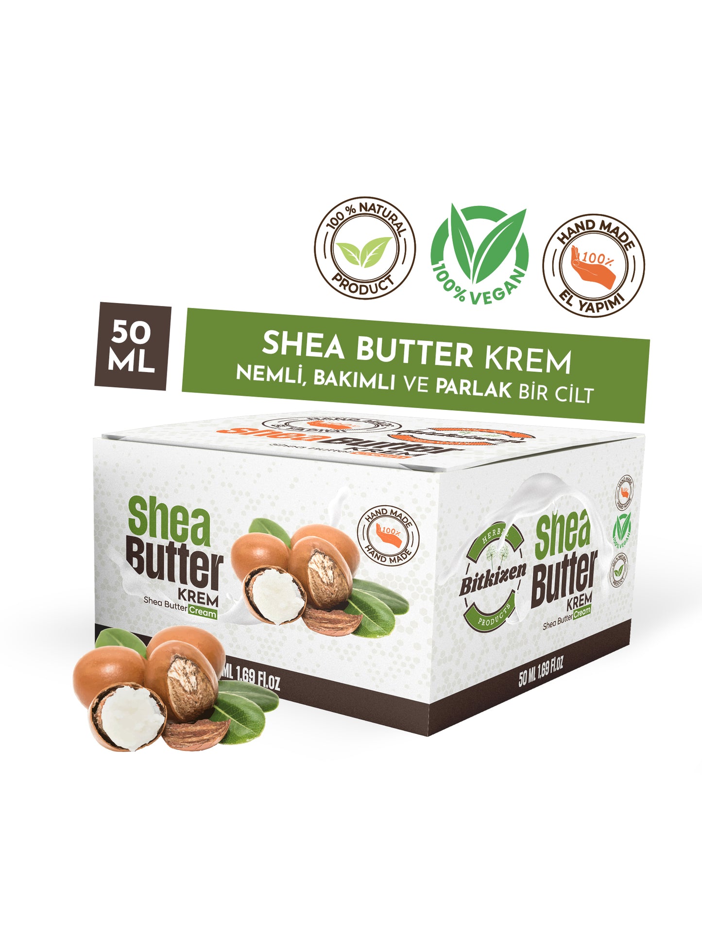 Bitkizen El Yapımı Shea Butter Kremi 50ML