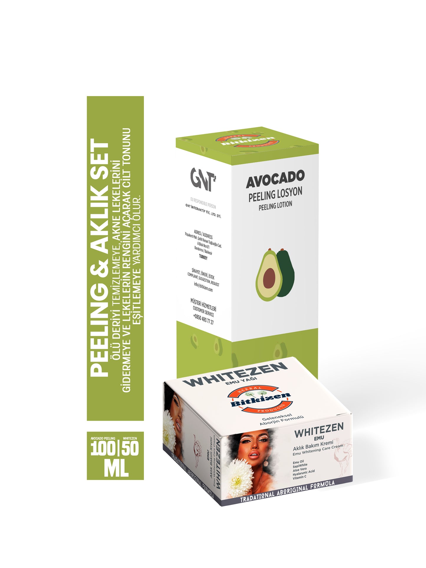 Avocado Peeling &amp; Whitening Cream SET