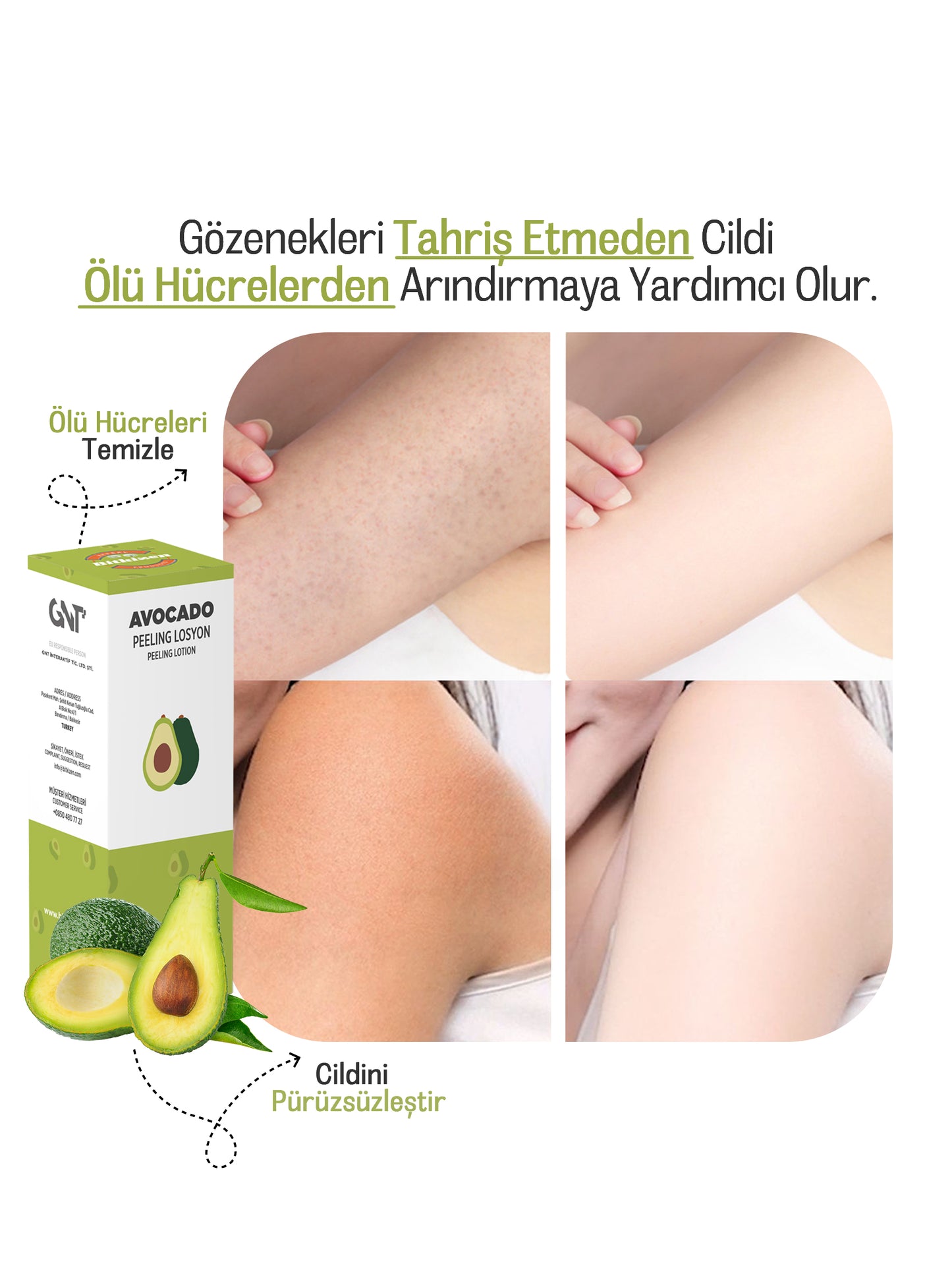 Avocado Peeling &amp; Whitening Cream SET